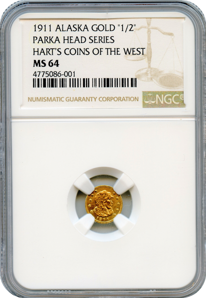 1911 Alaska Parka 50c Harts Coins of The West NGC MS64
