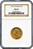 1912 $5 Canada Gold NGC MS60