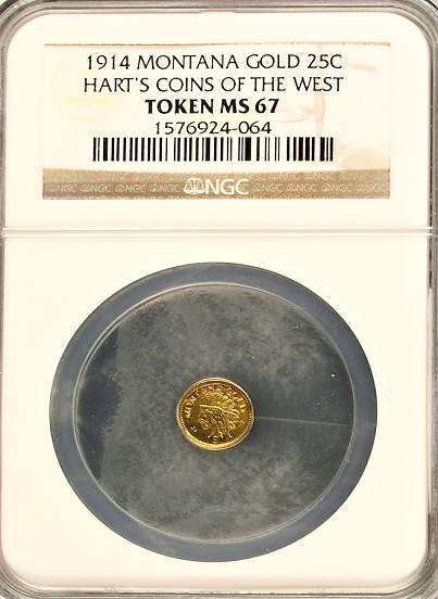1914 Montana Series 25c size NGC MS67
