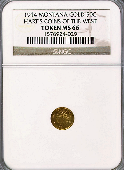 1914 Montana Series 50c Size NGC MS66