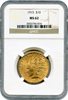 1915 $10 Gold Indian NGC MS62