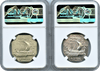 1925 Norse American Set. Thin NGC MS62 & Thick NGC MS65