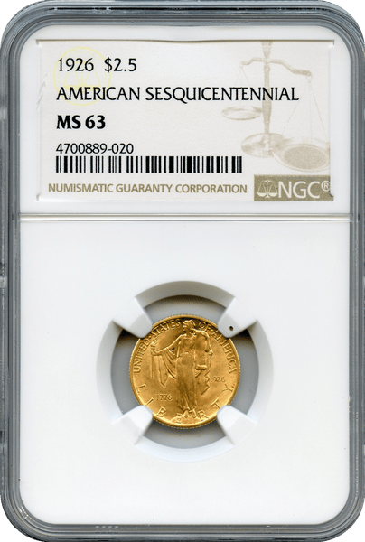 1926 American Sesquicentennial NGC MS63