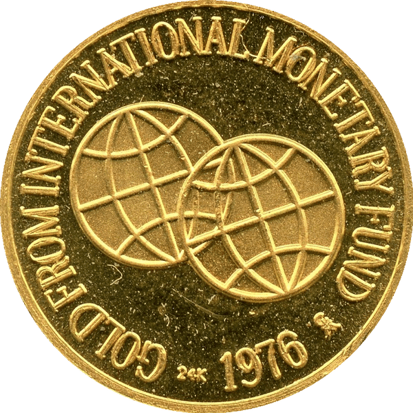 1976 INTERNATIONAL MONETARY FUND 24K GOLD COIN