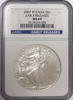 (#174) 2007-W Eagle S$1 Early Releases. NGC MS69