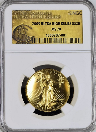 2009 ultra High Relief NGC MS70