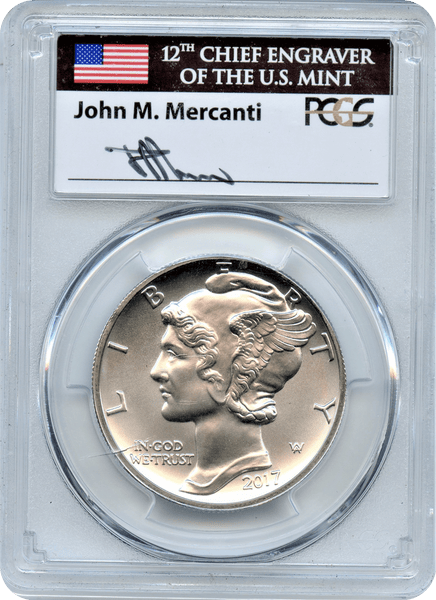 2017 $25 Palladium First Day of Issue PCGS MS70 John Mercanti