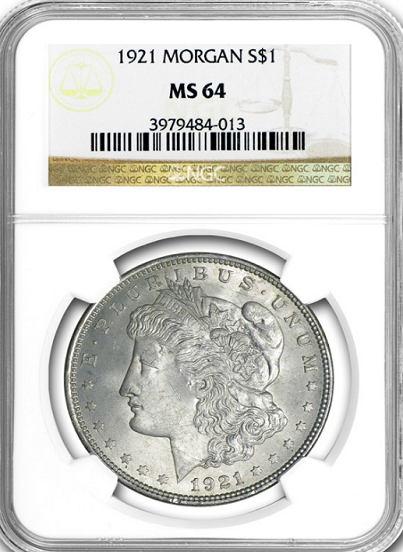 (20) Mixed Dates Morgan Dollars NGC MS64 (Common Dates)