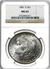 (20) Mixed Dates Morgan Dollars NGC MS65 (Common Dates)
