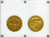 Unique Set. 1959 Alaska-Hawaii Official Statehood GOLD Medals.  Both, Serial #26   Each 64mm