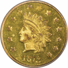 1872 California Gold $1.00 BG-1207  PCGS MS62 Round Large Head Indian