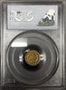 1872 California Gold $1.00 BG-1207  PCGS MS62 Round Large Head Indian