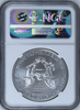 (#203) Burnished Silver Eagle. 2015-W Eagle S$1. NGC MS70