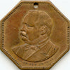 Grover Cleveland Red Bandanna Campaign Medalet, 1888. RARE