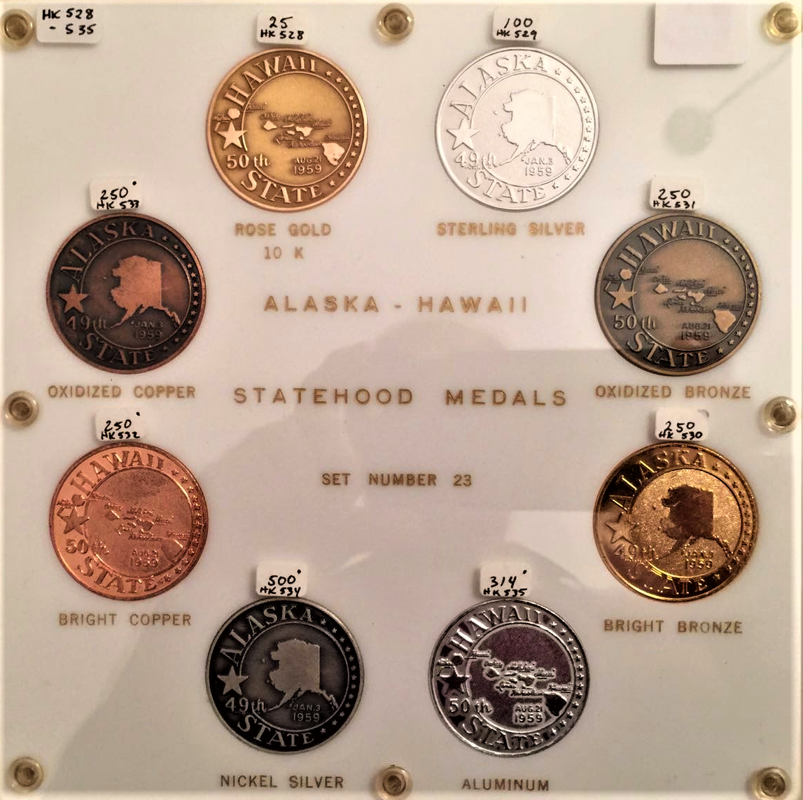 1959 Alaska Hawaii Statehood Combined MISHLER ISSUE. All Serial 23