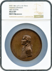 1801 Thomas Jefferson, Second Size, Indian Peace Medal IP-3 Reverse Die Crack