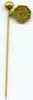 RARE KLONDIKE CHARM GOLD STICK PIN WITH ATTACHED CHARM SUNRISE 13 STARS