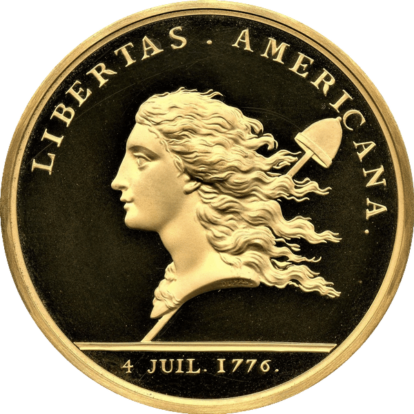 Libertas Americana Paris Mint Gold Medal Restrike 64grams 2.25oz Minatge 500