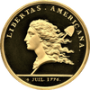 Libertas Americana Paris Mint Gold Medal Restrike 64grams 2.25oz Minatge 500