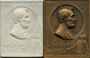 Lincoln and Emancipation Plaquettes. Uniface Bronze and Die Trial. Unc