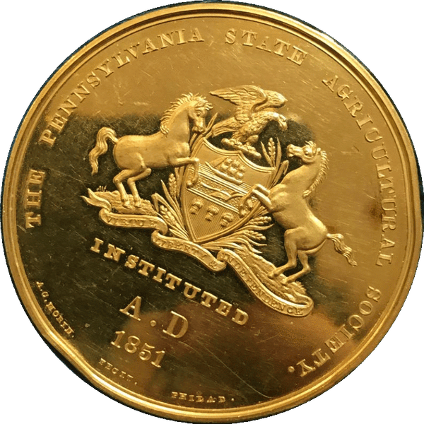 1870 U.S. Mint Julian-AM-65 Gold Medal With Original Case