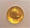 1860s (U.S. Mint-Julian) Lincoln Gold Medalet Struck on 1861 Half Eagle. Extremely RARE