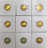Salvador Dali."Twelve Tribes" 9 Piece Set. 22K Gold