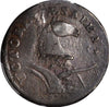 1787 New Jersey Copper. Maris 73-aa, W-5430. Rarity-4. Sprig Above Plow, Plaited Mane--Overstruck on a Connecticut Copper--PCGS EF-40